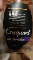 Biscuit croquant aux myrtilles