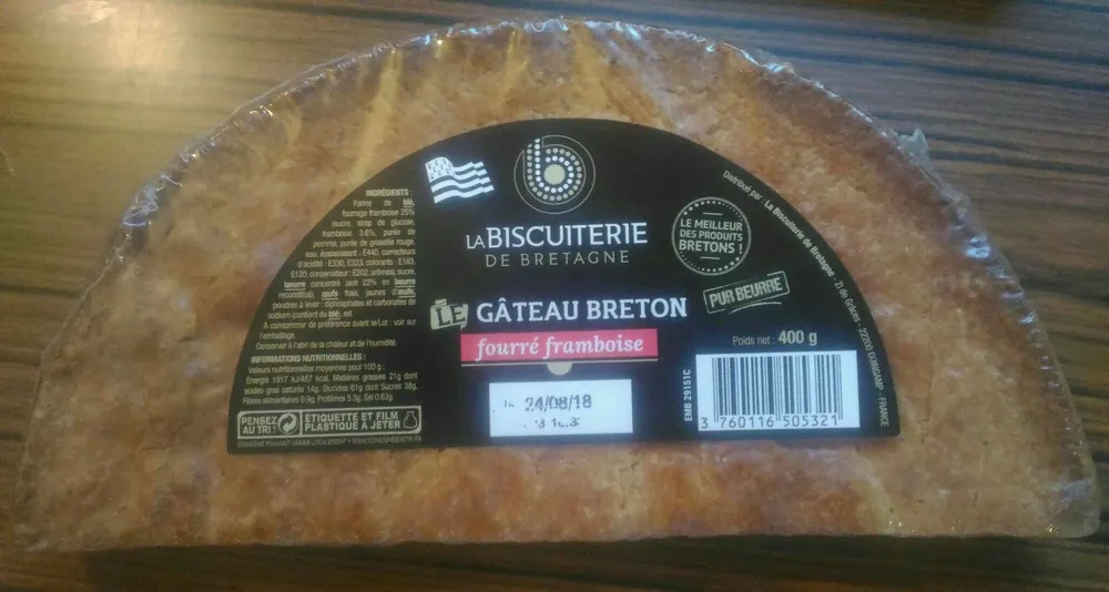 Gâteau Breton Fourré Framboise