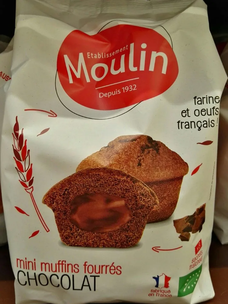 Mini muffins fourrés chocolat