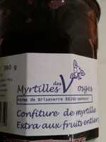 Confiturede myrtille extra aux fruits entiers