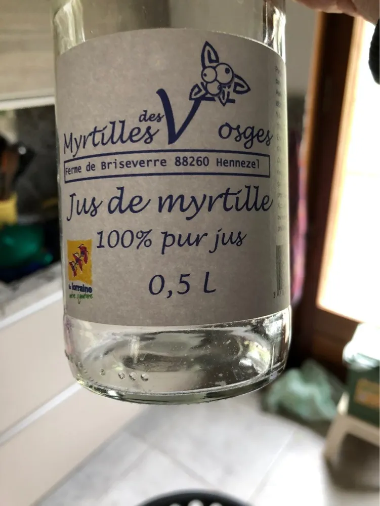 Jus de myrtille
