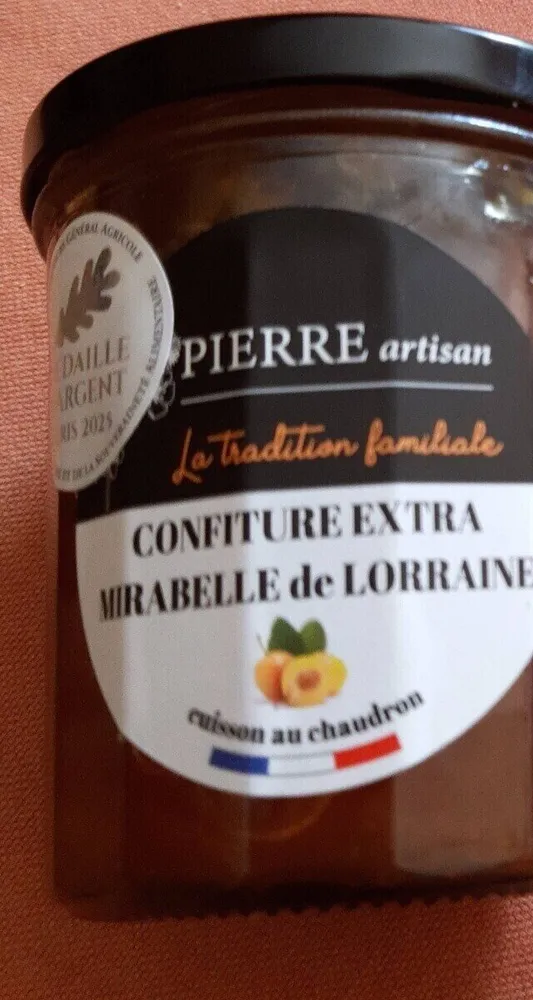 Confiture extra mirabelle de Lorraine