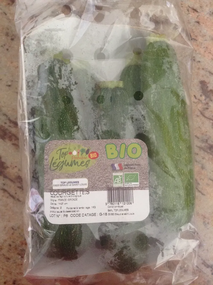 Courgettes bio
