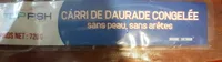 Carri de daurade congelée, sans peau,sans arêtes
