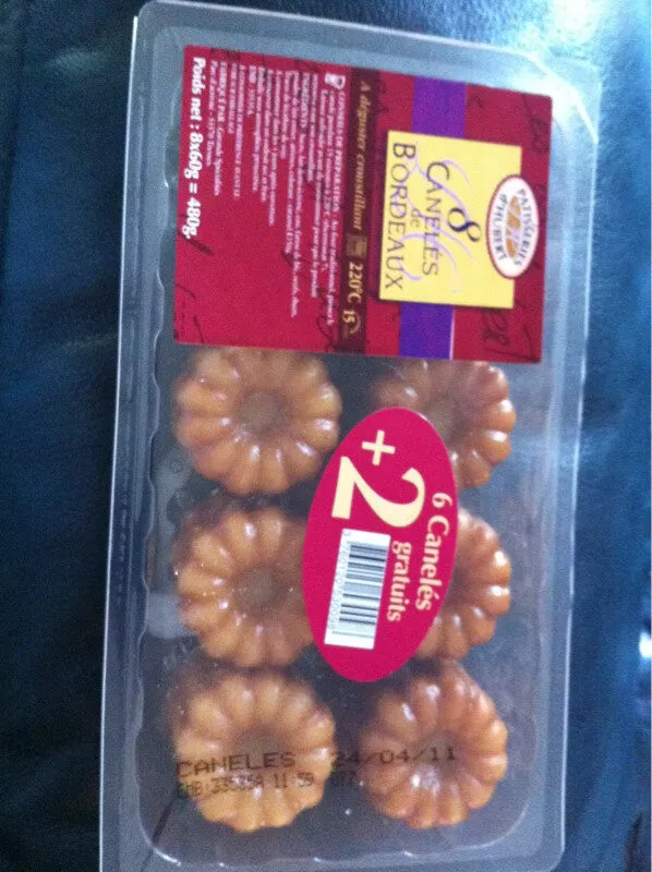 Canelés De Bordeaux x 8 x 60g