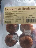 6 canelés de Bordeaux