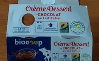 Crème dessert chocolat au lait entier