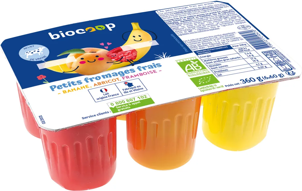 Fromage frais aux fruits 3%MG 6x60g CC