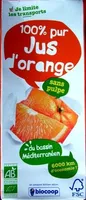 100% pur jus d'orange