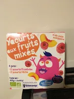 Yaourts aux fruits mixés