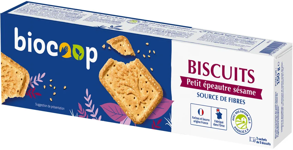 Biscuits petit épeautre sésame