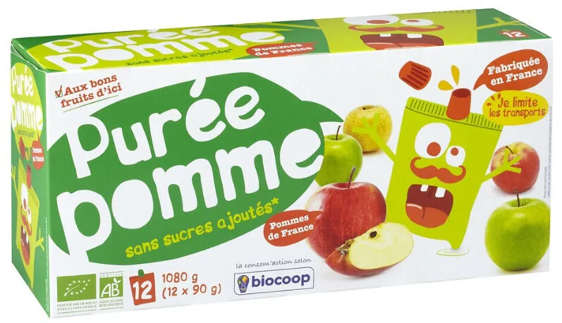 Purée pomme gourde