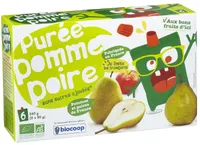 Purée pomme poire gourde 6x90g