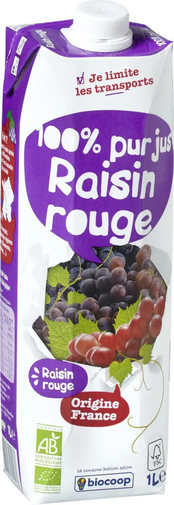 Jus de raisin rouge 1L