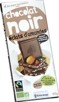 Chocolat noir aux éclats d'amande