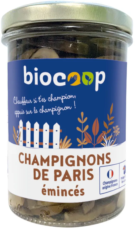 Champignons de Paris émincés 115g ne