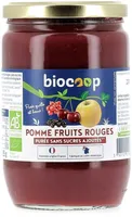 Purée pomme fruits rouges