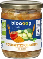 Courgettes cuisinées curry