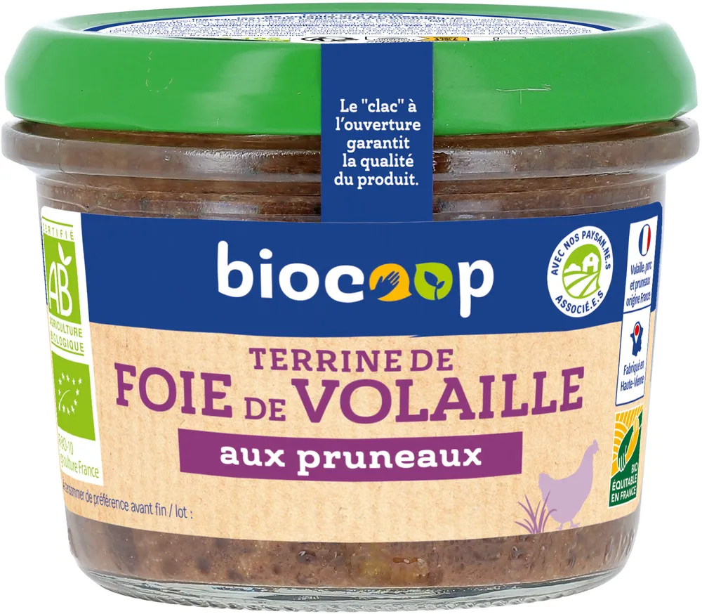 Terrine foie de volaille pruneaux