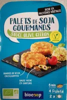 Palets de soja gourmands sauce olive citron