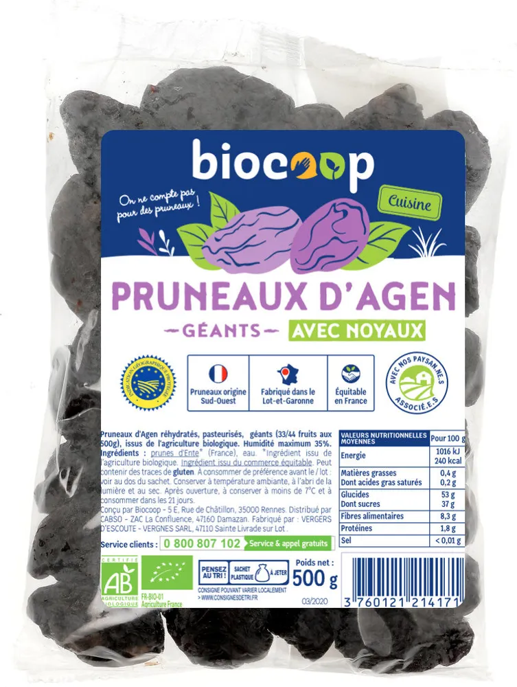 Pruneau Agen géants avec noyaux