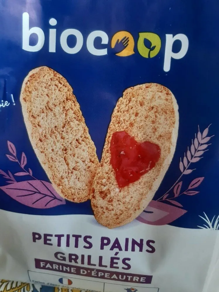 Petit pain grillés farine d'épeautre