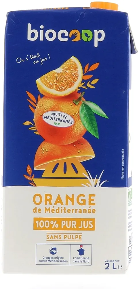 Jus d'orange tétra 2L