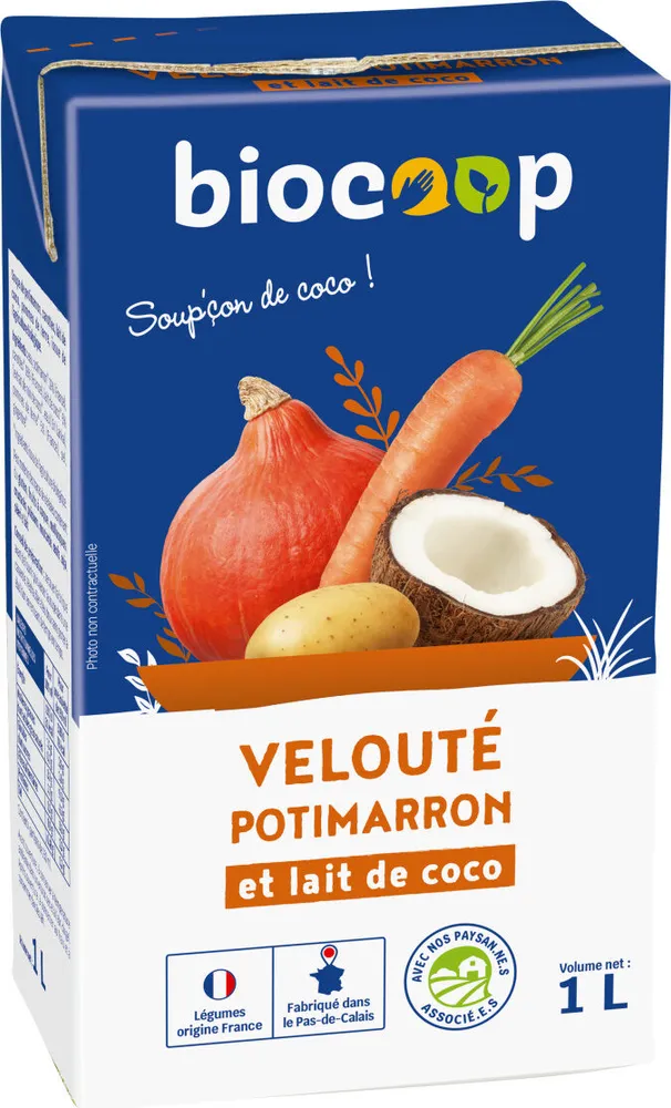 Velouté potimarron lait de coco 1L