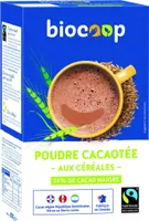 Poudre cacaotée aux céréales
