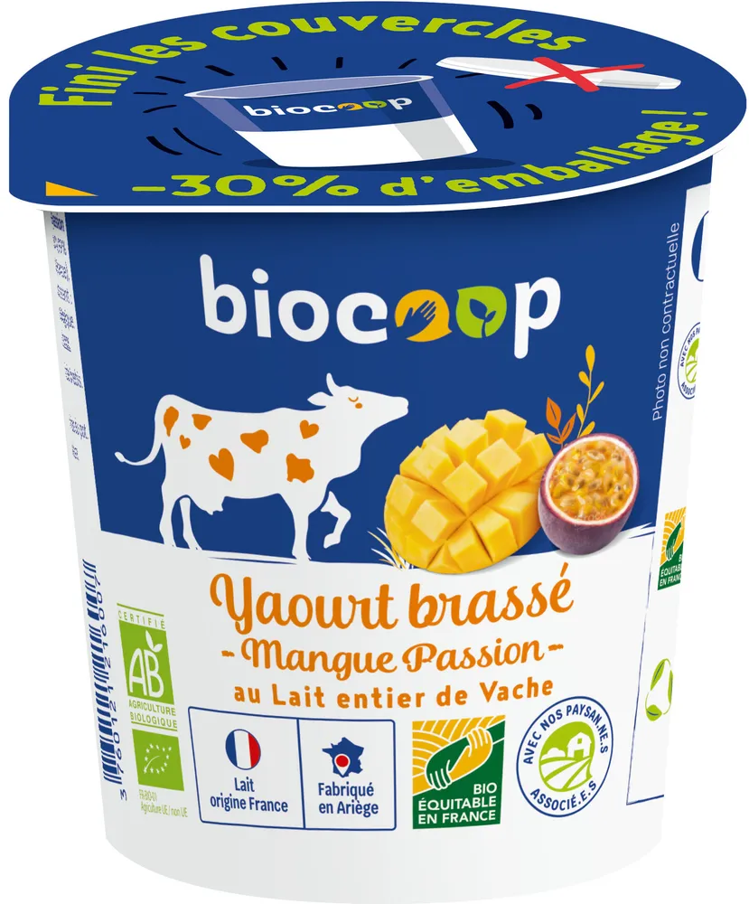 Yaourt brassé mangue passion