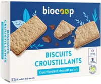 Biscuit croustillant coeur choclait