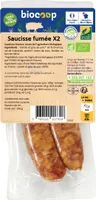 Saucisse fumée ss sel nitrité (2) 200g