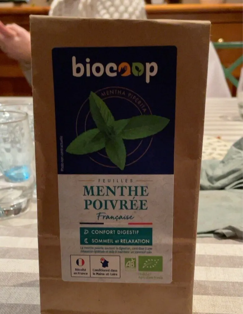 Feuille de menthe poivrée
