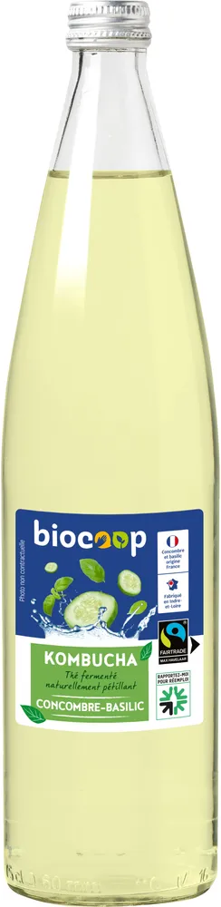 Kombucha concombre basilic 75cl CC