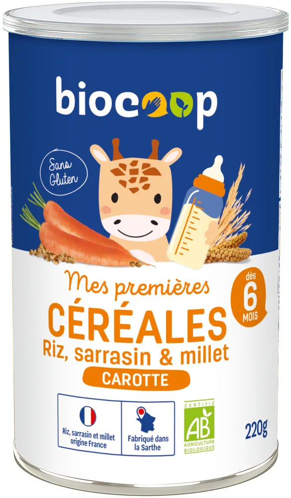 Céréale infantile carotte 220g