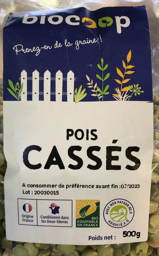 Pois cassés France
