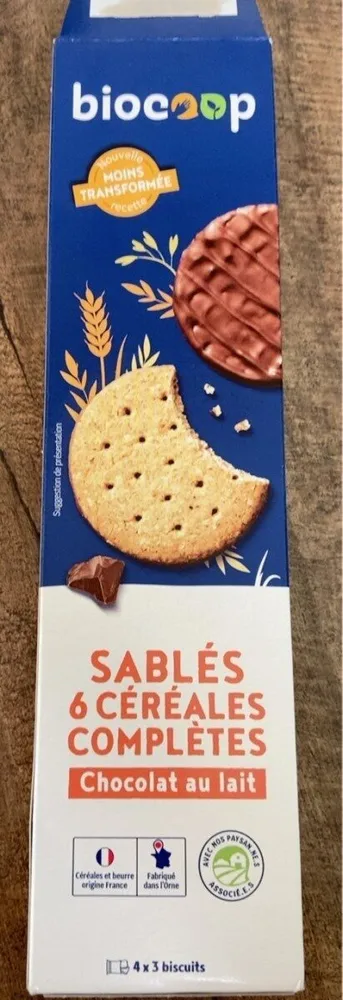 Biscuit sablé nappé 6 céréales (12)