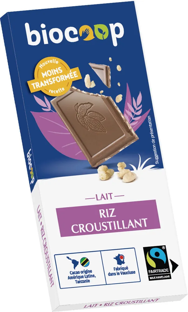 Chocolat lait riz croustillant