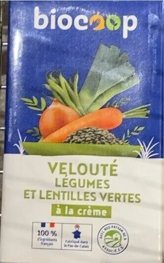 Velouté légumes et lentilles vertes