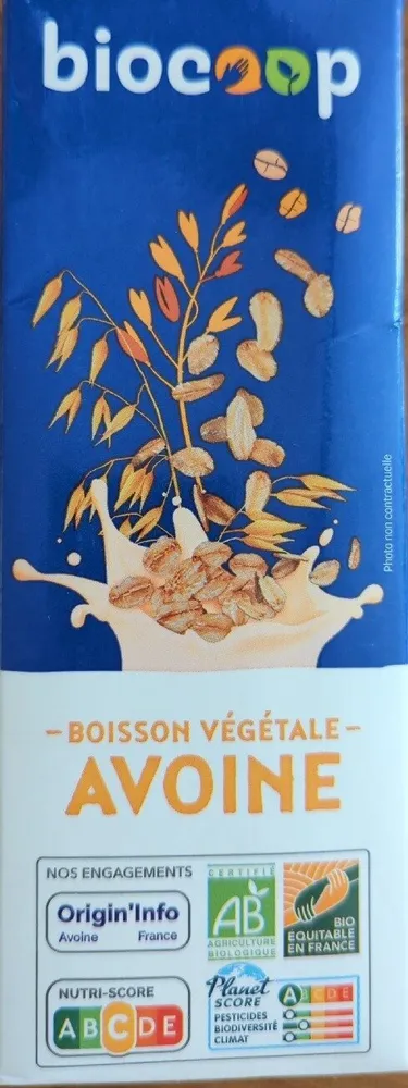 Boisson végétale à l'avoine
