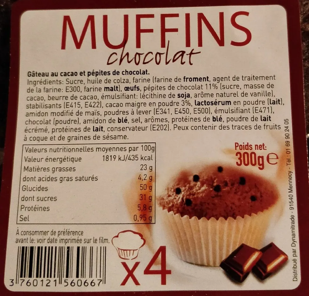 Muffins chocolat