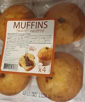Muffins fourrés noisette