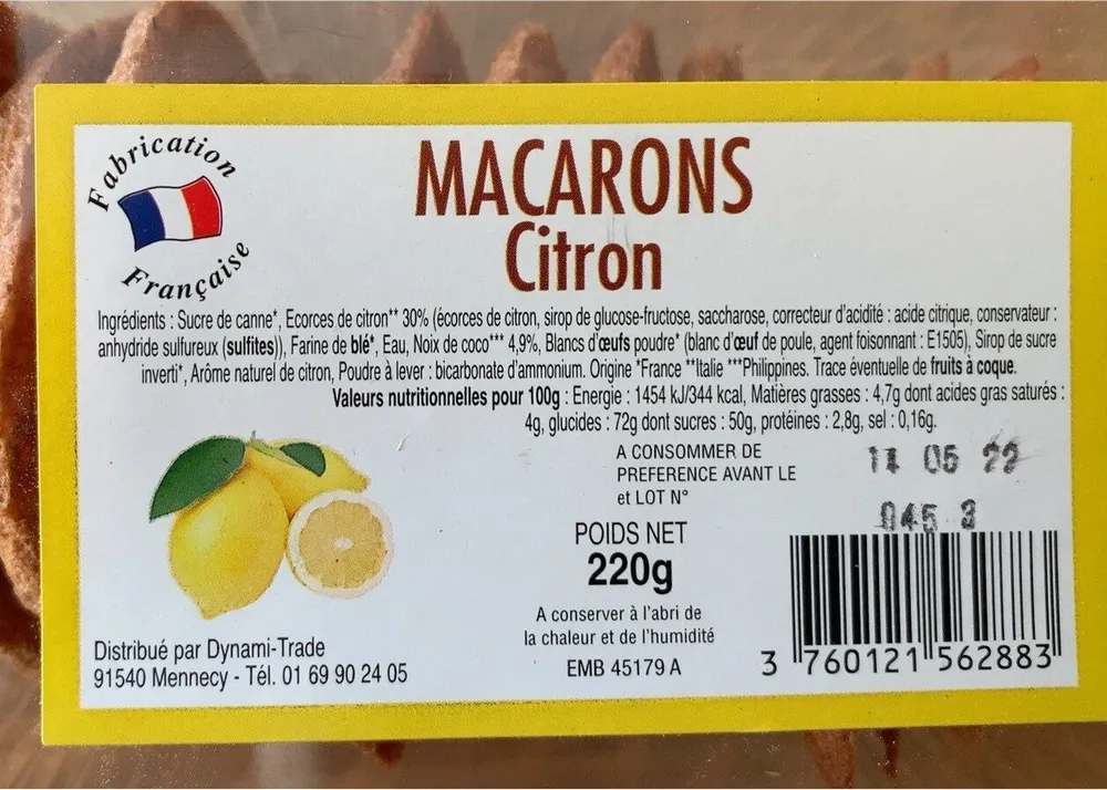 Macarons citron