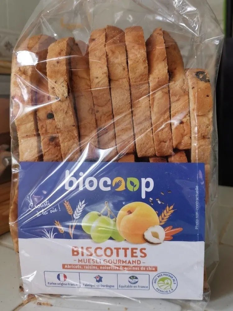 Biscottes muesli gourmande
