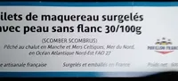 Filets de maquereaux surgelés