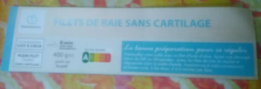 Filets de raie sans cartilage
