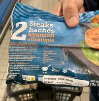 2 steaks haches saumon atlantique