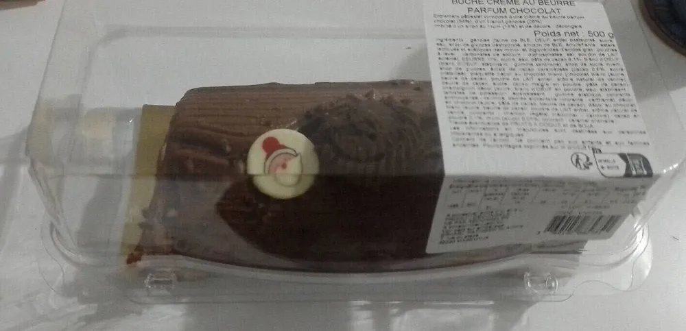 Bûche Crème au Beurre Parfum Chocolat