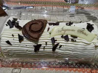Bûche crème au beurre parfum vanille 6 parts