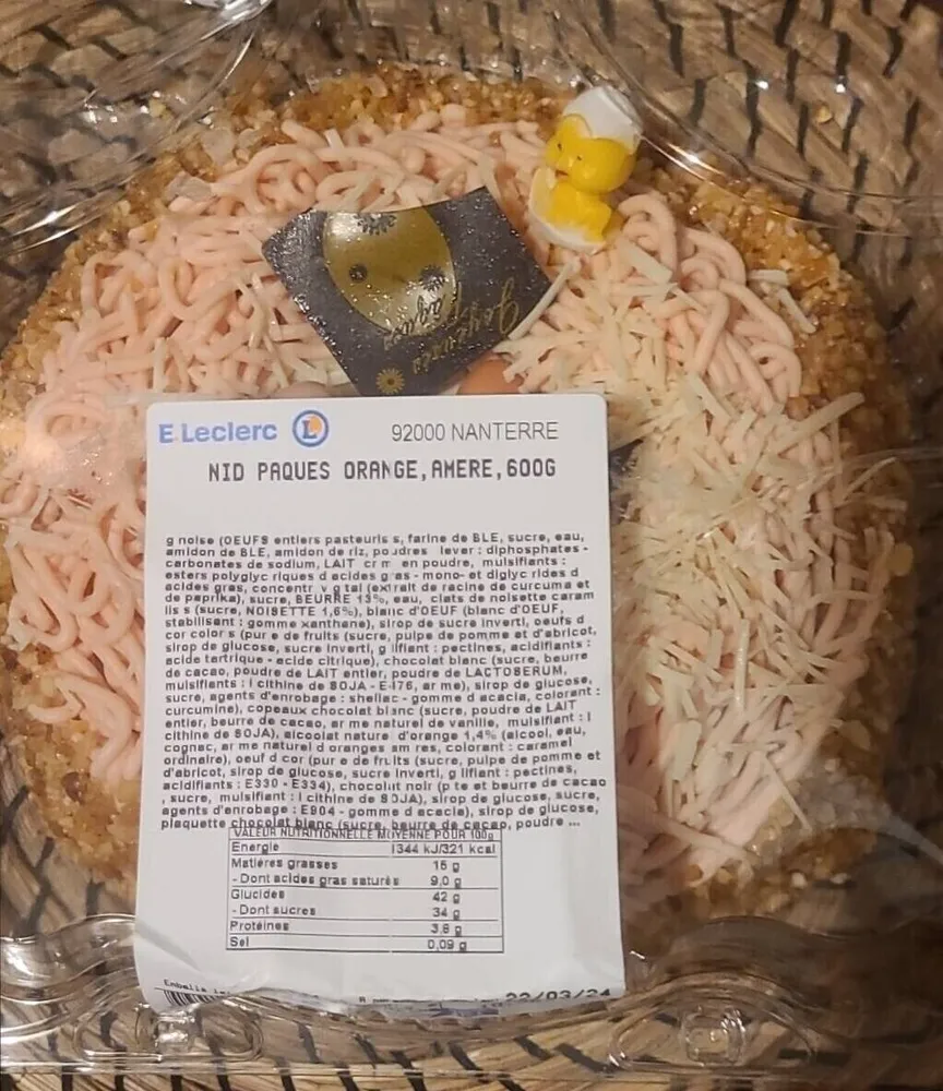 Nid pâques orange amère 600G